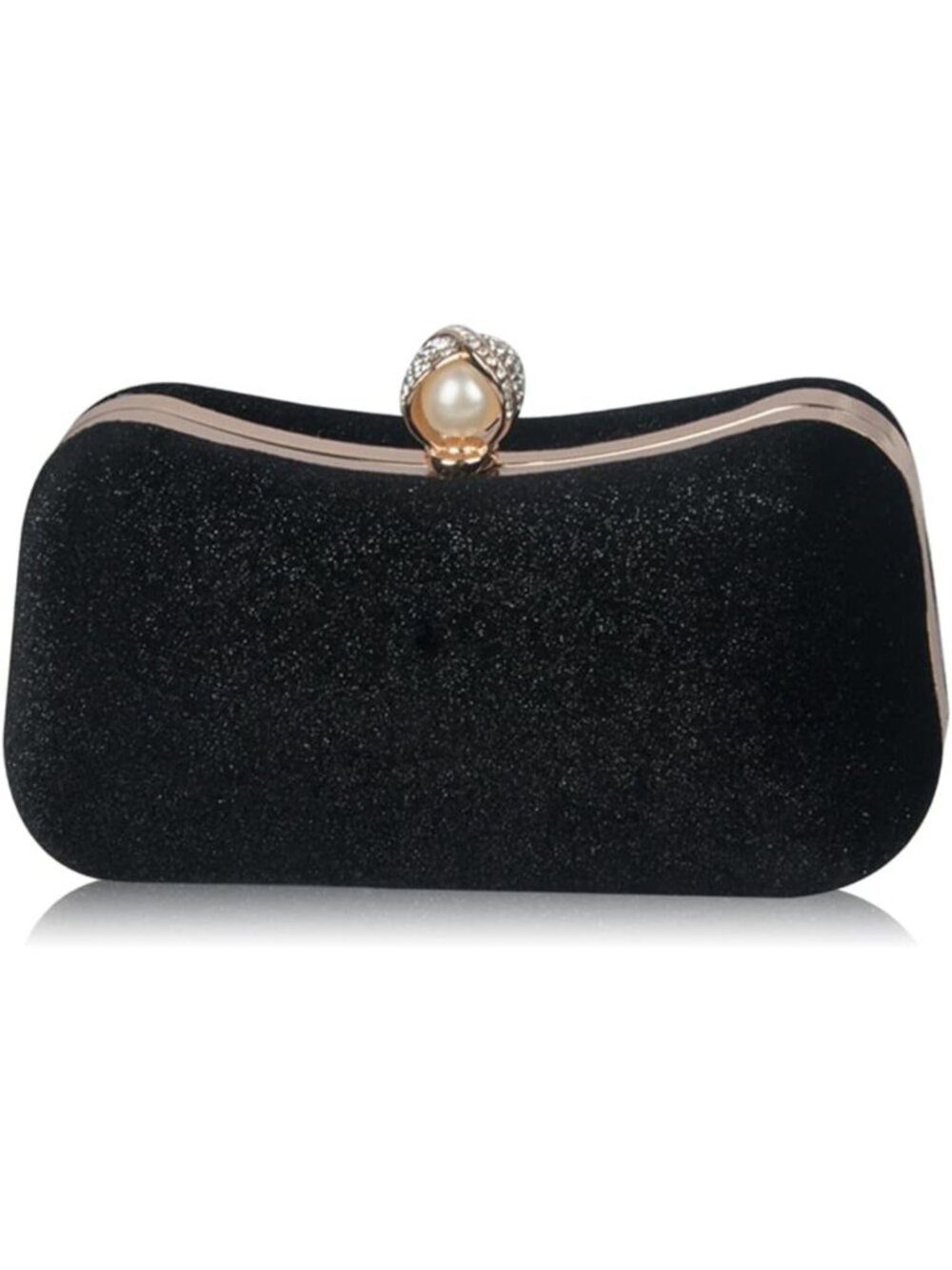Sparkly Velvet Evening Clutch Bag for Women | Glitter Sequins Shoulder Handbag
